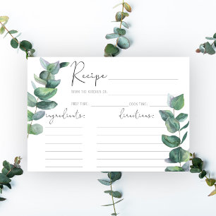 Eukalyptus - Rezeptkarte