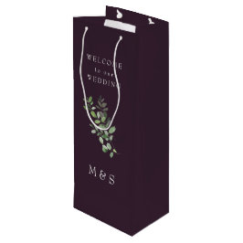 Eukalyptus Rich Wine Wedding Geschenktüte Für Weinflaschen