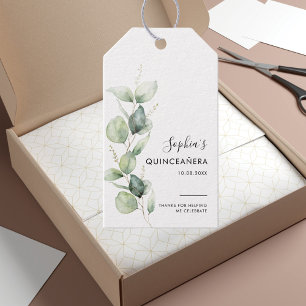 Eukalyptus Rustic 15. Geburtstag Geschenkanhänger