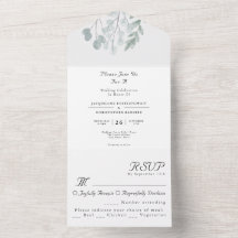Eukalyptus Rustic Floral Watercolor Wedding