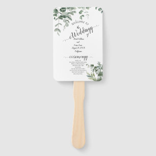 Eukalyptus Rustic Greenerity Wedding Fächer