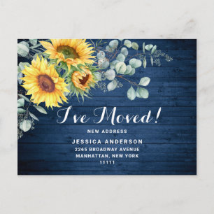Eukalyptus Rustic Moving Announcement Postkarte