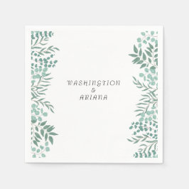 Eukalyptus Rustikale Vegetation Serviette