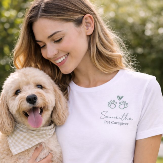 Eukalyptus Schrift Mitarbeiter Name Firmenlogo Tri-Blend Shirt (Von Creator hochgeladen)