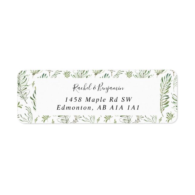 Eukalyptus Script Wedding Boho Chic Greenery (Vorne)