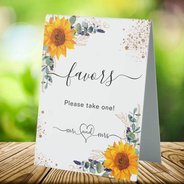 Eukalyptus-Sonnenblumen Gastgeschenke Hochzeiten G Tischaufsteller (Von Creator hochgeladen)