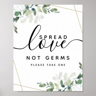 Eukalyptus Spread-Liebe Nicht Germs Hand Sanitizer Poster