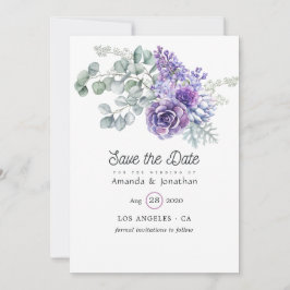 Eukalyptus succulents Wedding Save The Date