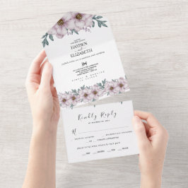 Eukalyptus Summer Wedding All In One Einladung
