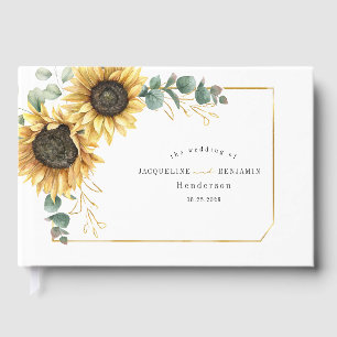 Eukalyptus Sunflower Wedding Gästebuch