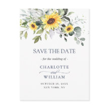 Eukalyptus Sunflower Wedding Save the Date QR Code