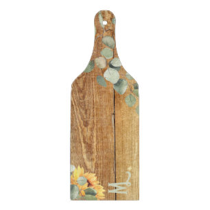 Eukalyptus Sunflower Woodbild Schneidebrett