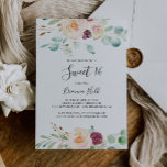 Eukalyptus Sweet 16 Geburtstagsparty Einladung<br><div class="desc">Diese zeitgenössische Eukalyptus-süße 16-Geburtstagsfeier lädt zu einem modernen Geburtstag ein. Das Design zeichnet sich durch Aquarellfarben,  lila,  rot,  bordo und bordeauxfarbene zauberhafte Ponys mit grünen Eukalyptus-Blätter,  inspirierend künstlerische Schönheit.</div>