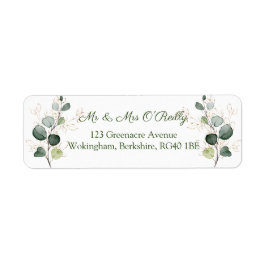 Eukalyptus Twigs Gold Blätter Wedding