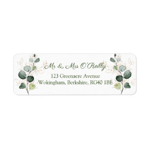 Eukalyptus Twigs Gold Blätter Wedding