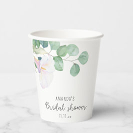 Eukalyptus und calla Blume - Brautparty Pappbecher