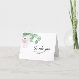 Eukalyptus und Calla - Danke für die Hochzeitsdusc