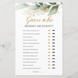 Eukalyptus verlasse Boho Mommy oder Papdy Game