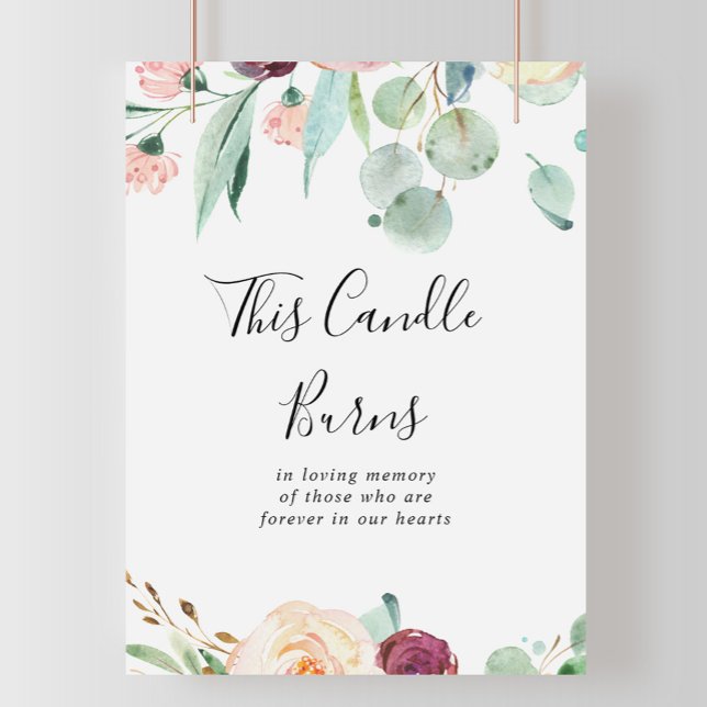 Eukalyptus von heute - diese Kerze brennt Poster (Von Creator hochgeladen)