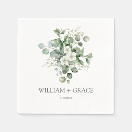 Eukalyptus wassercolor Rustikale Hochzeit Serviette