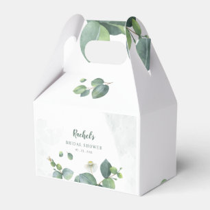 Eukalyptus-Wasserfarbe-Grün-Brautparty Geschenkschachtel