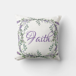 Eukalyptus watercolor boho kissen