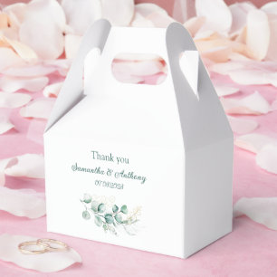 Eukalyptus Watercolor Greenerity Sage Wedding Geschenkschachtel