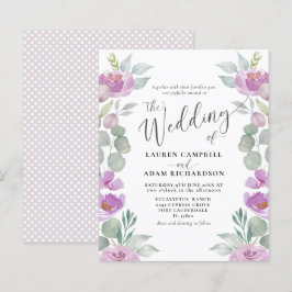 Eukalyptus Watercolor Pink Wedding