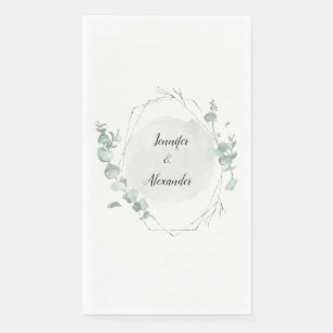 Eukalyptus Watercolor Serviette