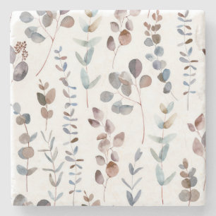 Eukalyptus Watercolor Steinuntersetzer