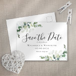 Eukalyptus Watercolor Wedding Save the Date Postkarte<br><div class="desc">Herzlichen Glückwunsch zu Ihrer bevorstehenden Hochzeit! Wir sind so aufgeregt für euch beide. Wir wissen, wie schwer es ist, eine Hochzeit zu planen - deshalb haben wir diese "Save the Date Cards" entworfen. Sie können sie jetzt schicken und dann für ein paar Monate entspannen, in dem Wissen, dass jeder bereit...</div>
