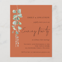 Eukalyptus Wedding Abend Party Terracotta