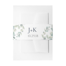 Eukalyptus Wedding Belly Bands