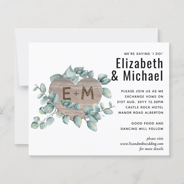 Eukalyptus Wedding - Blätter für Aquarellpflanzen (Vorderseite)