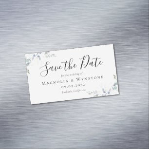 Eukalyptus Wedding BUDGET Rettet das Geschäft C Magnetische Visitenkarte