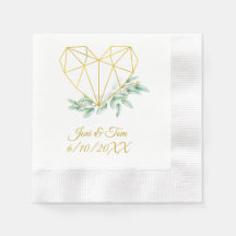 Eukalyptus Wedding Cocktail Napkins