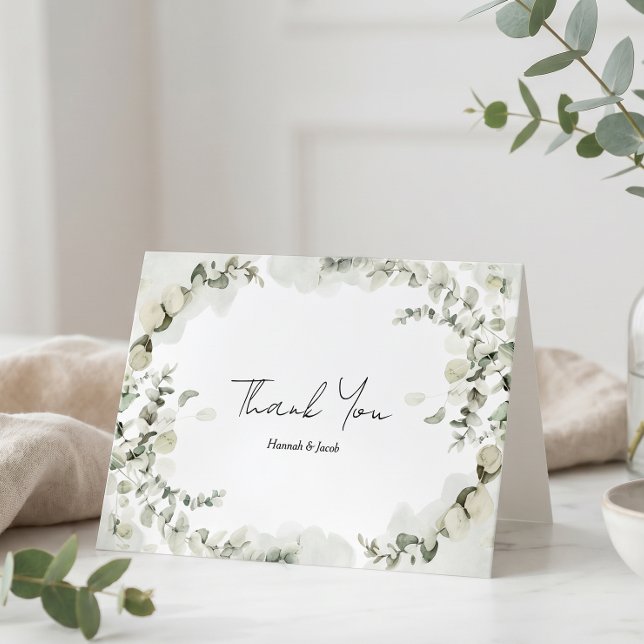 Eukalyptus Wedding Dankeskarte (Von Creator hochgeladen)
