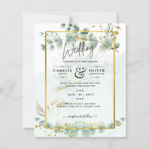 Eukalyptus Wedding Einladung Moderne Vegetation Go