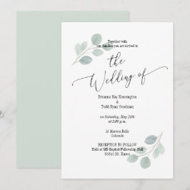 Eukalyptus Wedding Einladung zum Foto