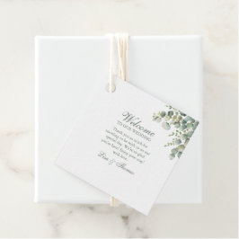 Eukalyptus Wedding Geschenkanhänger