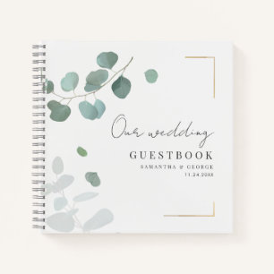 Eukalyptus Wedding Guestbook Notizbuch