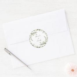 Eukalyptus Wedding Invitation Umschlag Aufkleber
