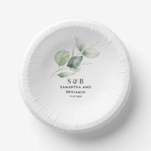 Eukalyptus Wedding Pappteller