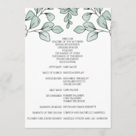 Eukalyptus Wedding Programm
