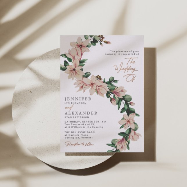 Eukalyptus Wedding Rose Gold Folieneinladung (Von Creator hochgeladen)