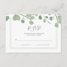 Eukalyptus Wedding RSVP
