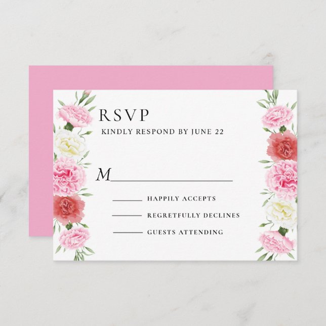 Eukalyptus Wedding RSVP Karte (Vorne/Hinten)