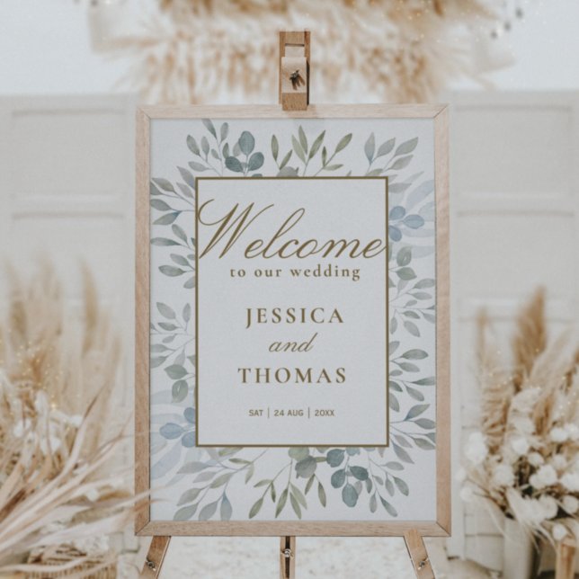 Eukalyptus Wedding Rustic Watercolor Poster (Von Creator hochgeladen)
