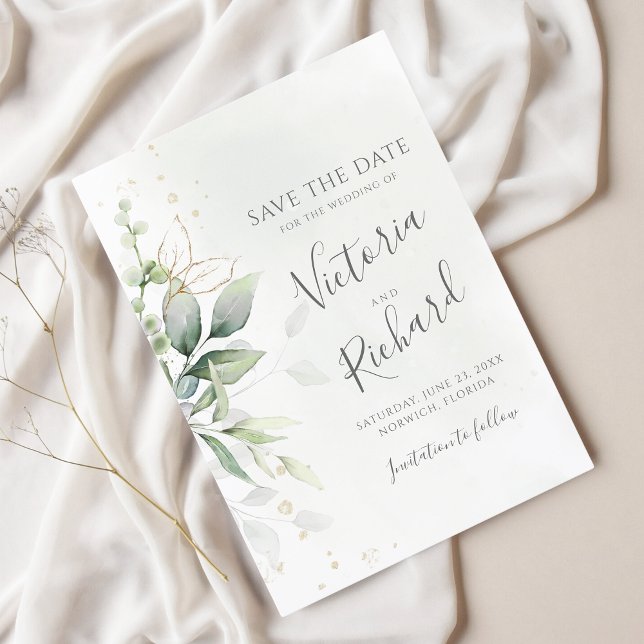 Eukalyptus Wedding Save The Date (Von Creator hochgeladen)