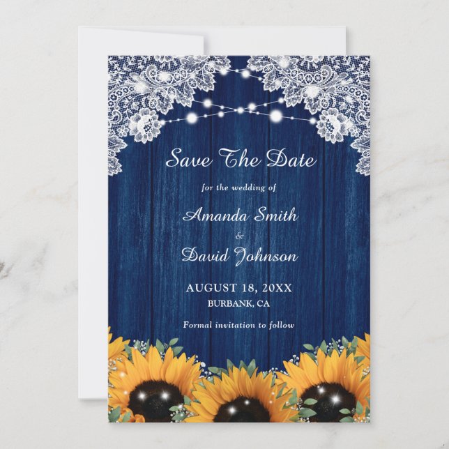 Eukalyptus Wedding Save The Date (Vorderseite)